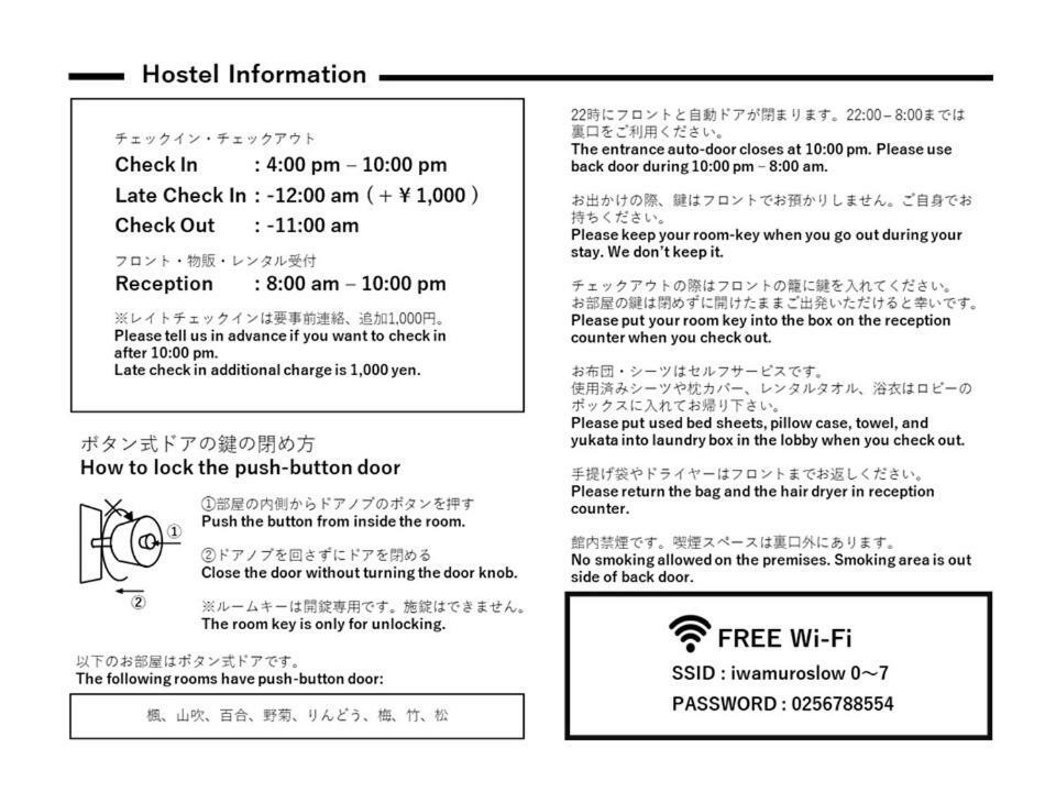 Iwamuro Slow Hostel Niigata Eksteriør billede